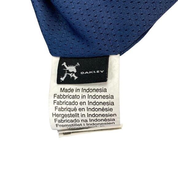 Oakley Ventilation Track Jacket Mens M Blue Regular Fit Lined Full Zip - Picture 7 of 16